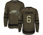 Washington Capitals #6 Michal Kempny Premier Green Salute to Service NHL Jersey