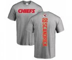 Kansas City Chiefs #22 Orlando Scandrick Ash Backer T-Shirt