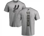 San Antonio Spurs #50 David Robinson Ash Backer T-Shirt