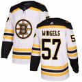 Boston Bruins #57 Tommy Wingels Authentic White Away NHL Jersey