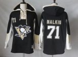 Pittsburgh Penguins #71 Evgeni Malkin Black Pullover Hoodie Stitched NHL Jersey