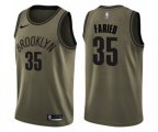 Brooklyn Nets #35 Kenneth Faried Swingman Green Salute to Service NBA Jersey
