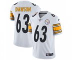 Pittsburgh Steelers #63 Dermontti Dawson White Vapor Untouchable Limited Player Football Jersey