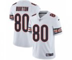 Chicago Bears #80 Trey Burton White Vapor Untouchable Limited Player Football Jersey