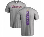 Minnesota Vikings #13 Josh Doctson Ash Backer T-Shirt