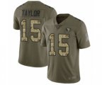 San Francisco 49ers #15 Trent Taylor Limited Olive Camo 2017 Salute to Service Football Jersey