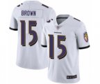 Baltimore Ravens #15 Marquise Brown White Vapor Untouchable Limited Player Football Jersey