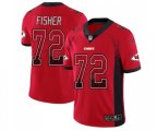 Kansas City Chiefs #72 Eric Fisher Limited Red Rush Drift Fashion Football Jersey