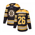 Boston Bruins #26 Par Lindholm Authentic Black Home Hockey Jersey