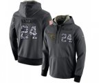 Tennessee Titans #24 Kenny Vaccaro Stitched Black Anthracite Salute to Service Player Performance Hoodie