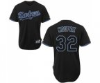 Los Angeles Dodgers #32 Sandy Koufax Authentic Black Fashion Baseball Jersey