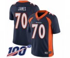 Denver Broncos #70 Ja'Wuan James Navy Blue Alternate Vapor Untouchable Limited Player 100th Season Football Jersey