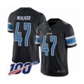 Detroit Lions #47 Tracy Walker Limited Black Rush Vapor Untouchable 100th Season Football Jersey