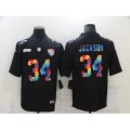 Oakland Raiders #34 Bo Jackson Rainbow Version Nike Limited Jersey