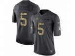 Pittsburgh Steelers #5 Joshua Dobbs Limited Black 2016 Salute to Service NFL Jersey