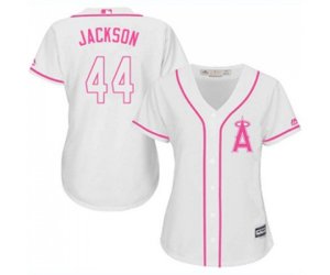 Women\'s Los Angeles Angels of Anaheim #44 Reggie Jackson Replica White Fashion Cool Base Baseball Jersey