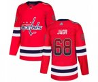 Washington Capitals #68 Jaromir Jagr Authentic Red Drift Fashion NHL Jersey