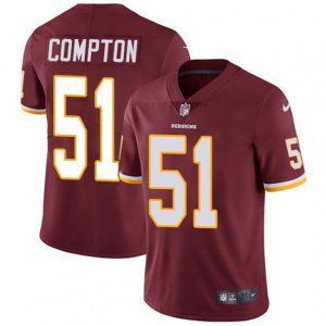 Washington Redskins #51 Will Compton Burgundy Red Team Color Vapor Untouchable Limited Player NFL Jersey