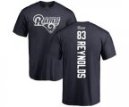 Los Angeles Rams #83 Josh Reynolds Navy Blue Backer T-Shirt