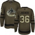 Vancouver Canucks #36 Jussi Jokinen Authentic Green Salute to Service NHL Jersey