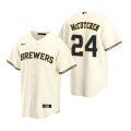 Milwaukee Brewers #24 Andrew McCutchen Cream Cool Base Stitched Jersey