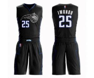Orlando Magic #25 Wes Iwundu Swingman Black Basketball Suit Jersey - City Edition