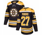 Adidas Boston Bruins #27 John Moore Premier Black Home NHL Jersey