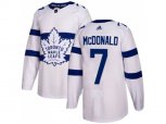 Toronto Maple Leafs #7 Lanny McDonald White Authentic 2018 Stadium Series Stitched NHL Jersey