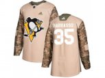 Adidas Pittsburgh Penguins #35 Tom Barrasso Camo Authentic 2017 Veterans Day Stitched NHL Jersey