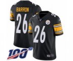 Pittsburgh Steelers #26 Mark Barron Black Team Color Vapor Untouchable Limited Player 100th Season Football Jersey