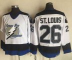 Tampa Bay Lightning #26 Martin St. Louis White CCM Throwback Stitched NHL Jersey