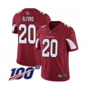 Arizona Cardinals #20 Robert Alford Red Team Color Vapor Untouchable Limited Player 100th Season Football Jersey
