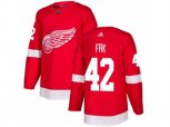 Detroit Red Wings #42 Martin Frk Red Home Authentic Stitched NHL Jersey