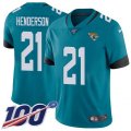 Jacksonville Jaguars #21 C.J. Henderson Teal Green Alternate Stitched 100th Season Vapor Untouchable Limited Jersey