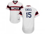 Chicago White Sox #15 Adam Engel White Flexbase Authentic Collection Alternate Home Stitched MLB Jerseys