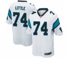 Carolina Panthers #74 Greg Little Game White Football Jersey