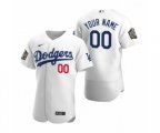 Los Angeles Dodgers Custom Nike White 2020 World Series Authentic Jersey