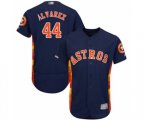 Houston Astros Yordan Alvarez Navy Blue Alternate Flex Base Authentic Collection Baseball Player Jersey