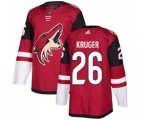 Arizona Coyotes #26 Marcus Kruger Authentic Burgundy Red Home Hockey Jersey