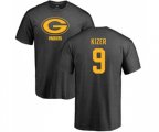 Green Bay Packers #9 DeShone Kizer Ash One Color T-Shirt