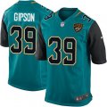 Jacksonville Jaguars #39 Tashaun Gipson Game Teal Green Team Color NFL Jersey
