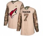 Arizona Coyotes #7 Keith Tkachuk Authentic Camo Veterans Day Practice Hockey Jersey