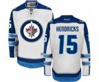 Winnipeg Jets #15 Matt Hendricks Authentic White Away NHL Jersey