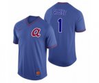 Atlanta Braves #1 Ozzie Albies Royal Cooperstown Collection Legend Jersey
