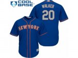 New York Mets #20 Neil Walker Replica Royal Blue Alternate Road Cool Base MLB Jersey