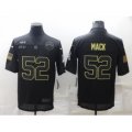 Los Angeles Chargers #52 Khalil Mack Black Salute To Service Limited Stitched Jersey