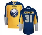 Reebok Buffalo Sabres #31 Chad Johnson Authentic Gold New Third NHL Jersey