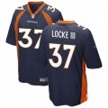 Denver Broncos #37 P.J. Locke III Nike Navy Vapor Untouchable Limited Jersey