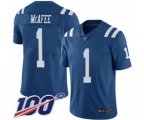 Indianapolis Colts #1 Pat McAfee Limited Royal Blue Rush Vapor Untouchable 100th Season Football Jersey