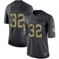 New York Jets #32 Juston Burris Limited Black 2016 Salute to Service NFL Jersey